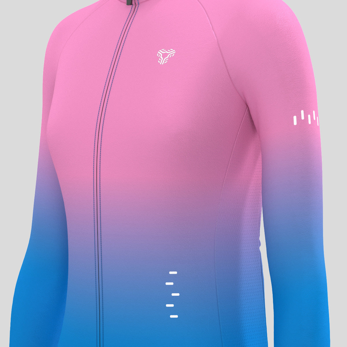 Women's Minimal Gradient LS Cycling Jersey - Sakura