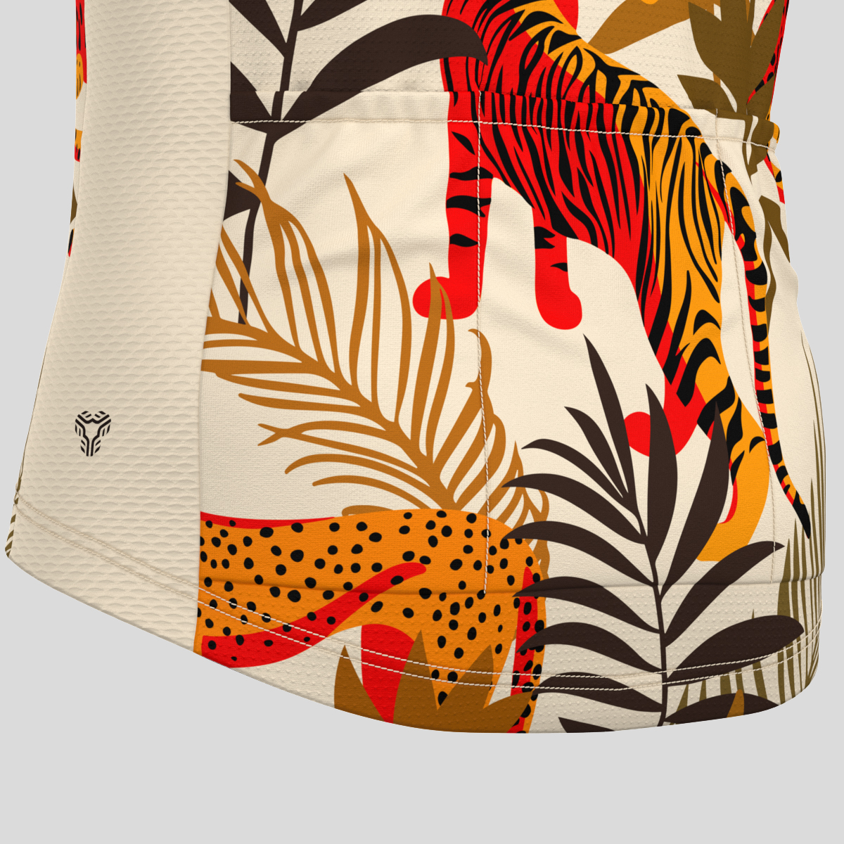 Leopard Tiger Abstract Nature jungle Men's Cycling Jersey