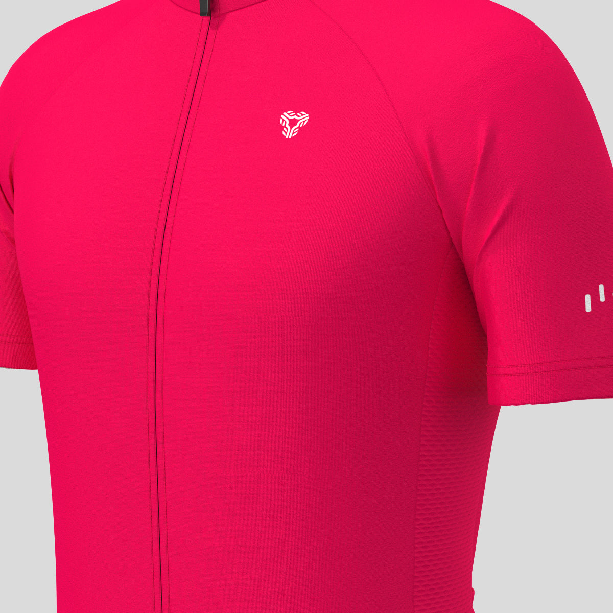 Men's Minimal Solid Cycling Jersey -Jester red