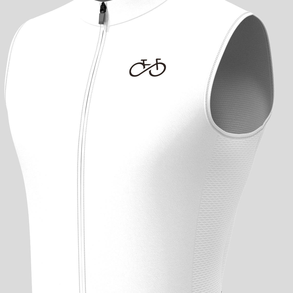 Men's Ride Forever Sleeveless Cycling Jersey - White