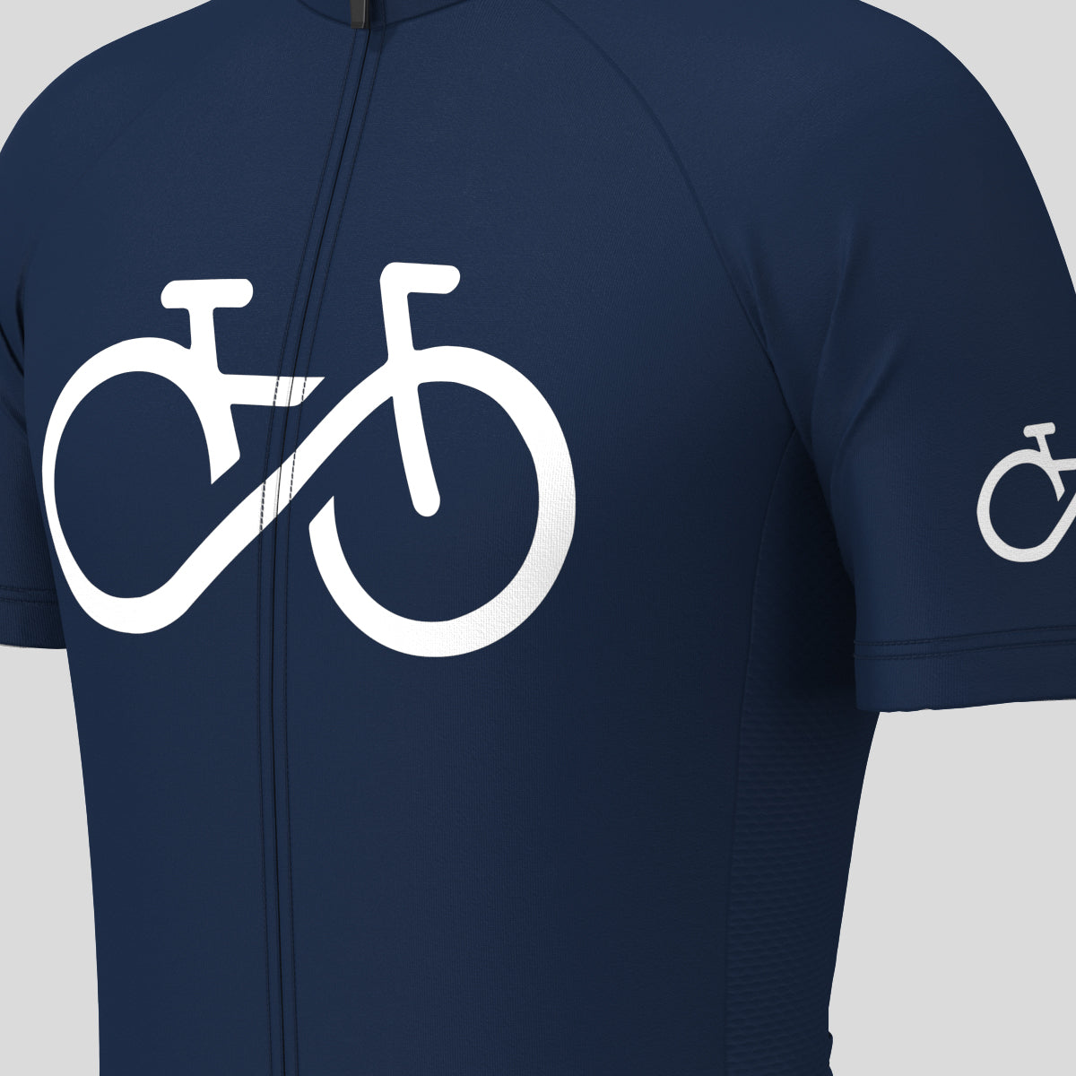 Bike Forever Men's Cycling Jersey -Navy