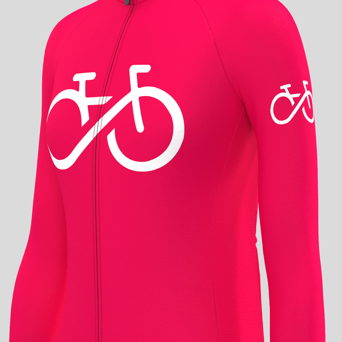 Bike Forever Women's LS Cycling Jersey - Jester Red