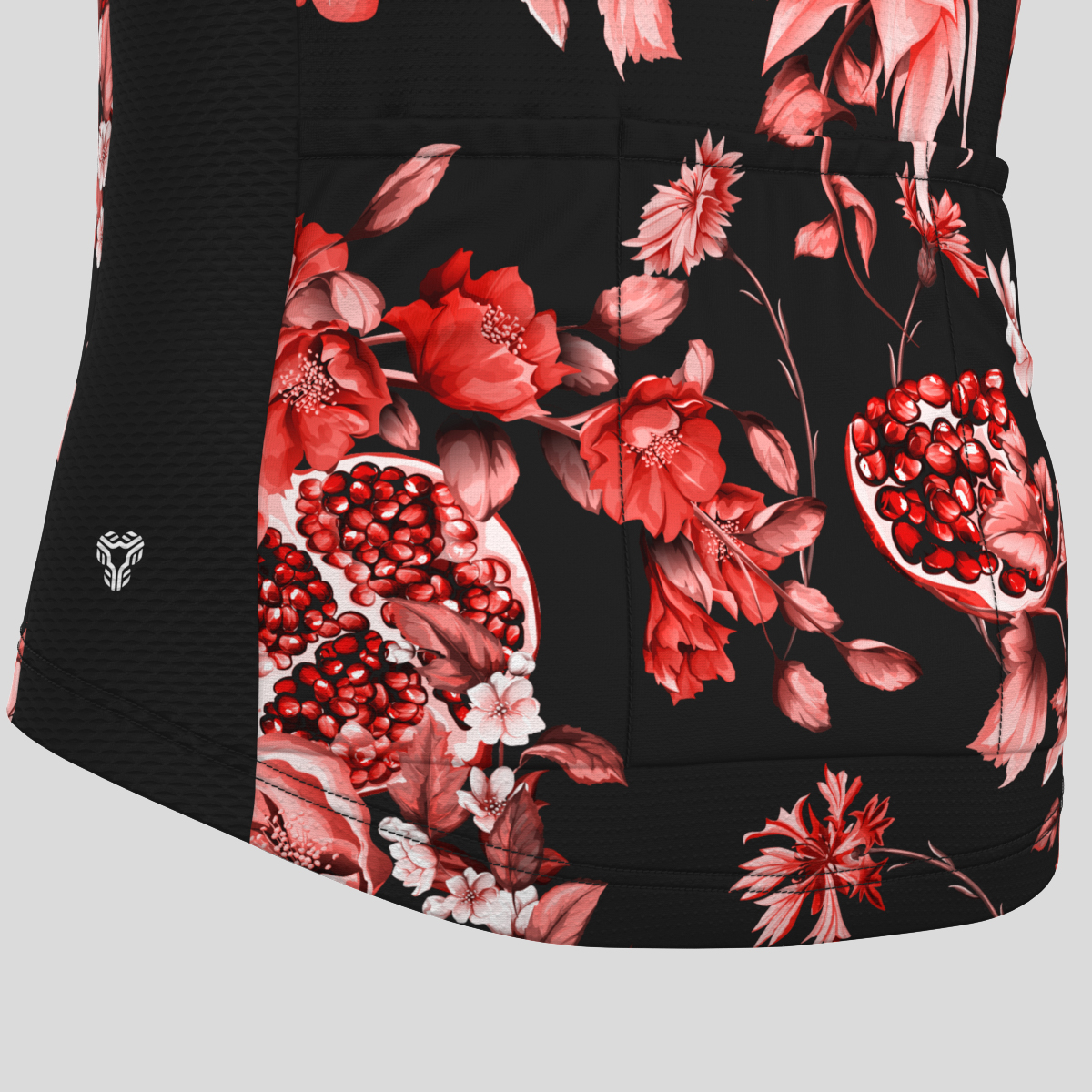 Men's Pomegranate Flowers Retro Cycling Jersey