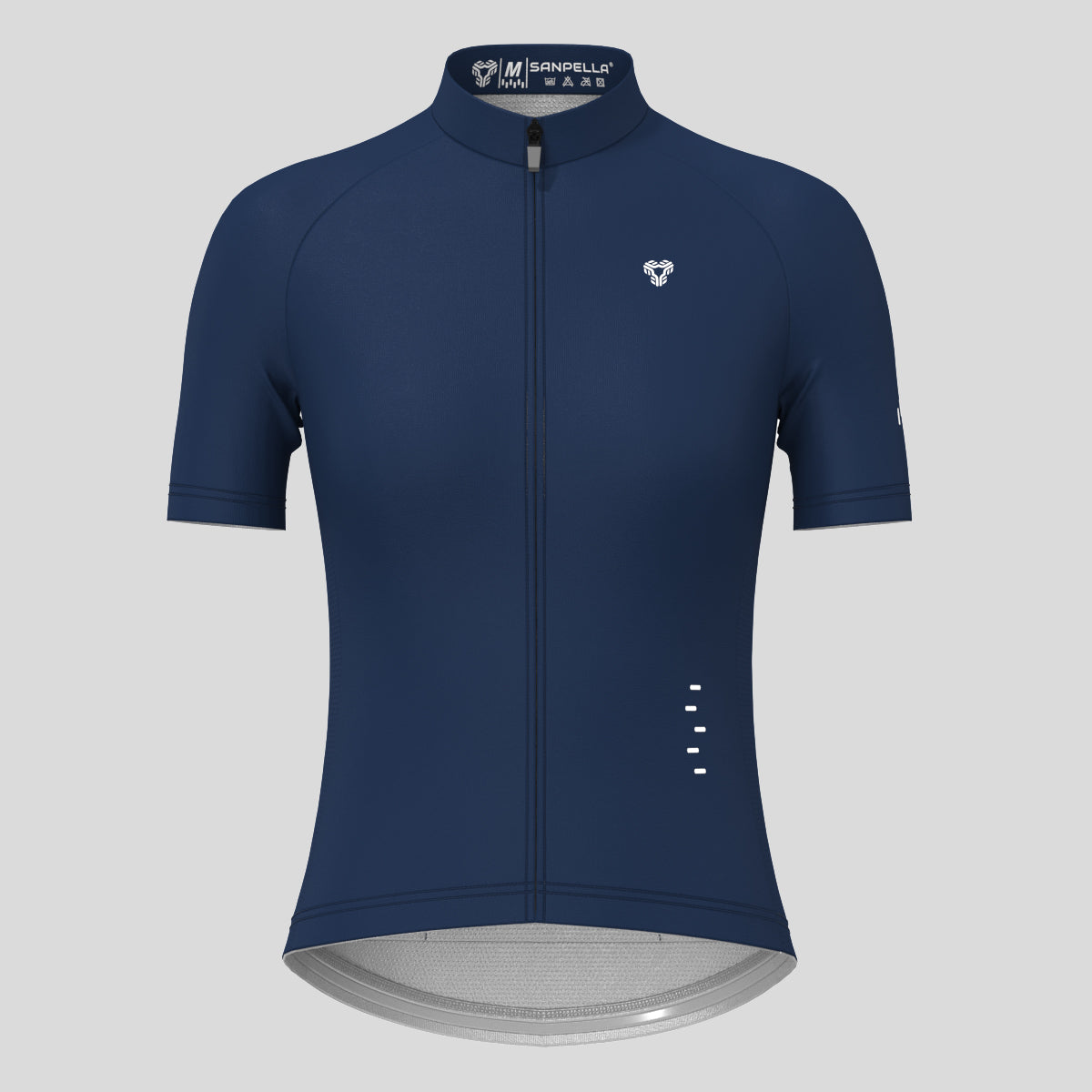 Minimal Solid Women's Cycling Jersey - Navy