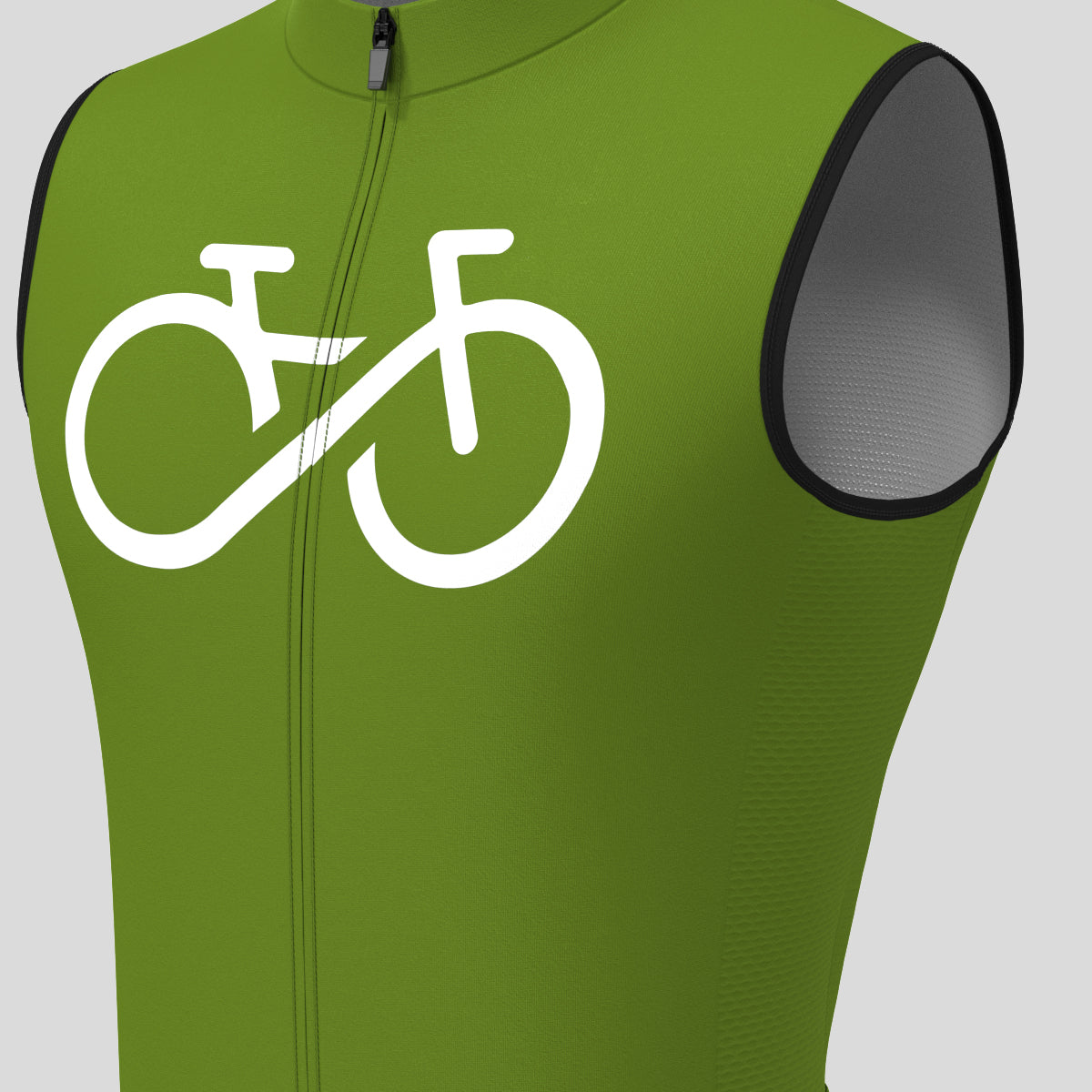 Men's Bike Forever Sleeveless Cycling Jersey - Forest
