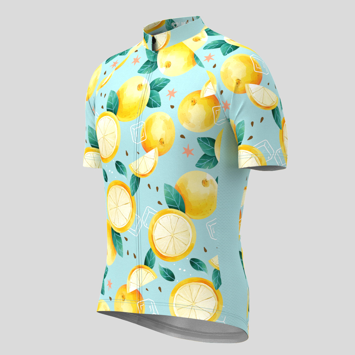 Classic Orange Men's Cycling Jersey - Blue