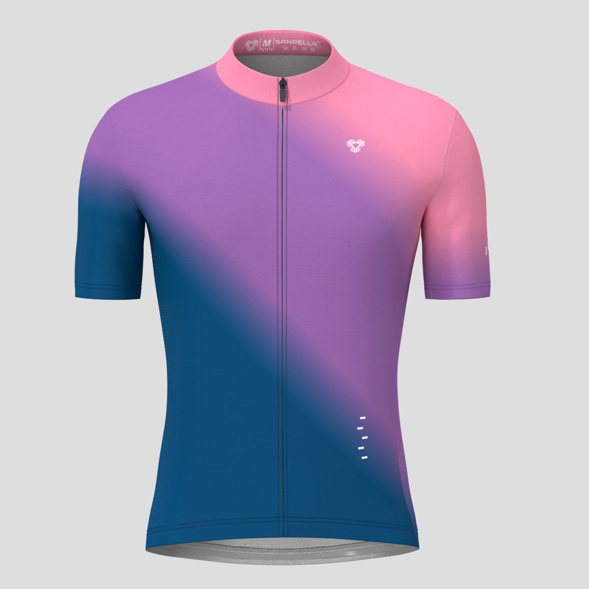 Men's Minimal Fade Cycling Jersey - Purple