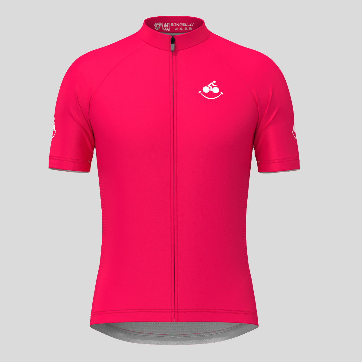 Men's Bike Smile Cycling Jersey - Jester Red