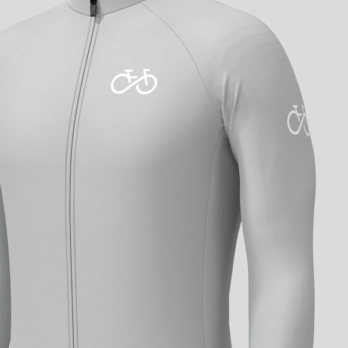 Men's Ride Forever LS Cycling Jersey - Gray