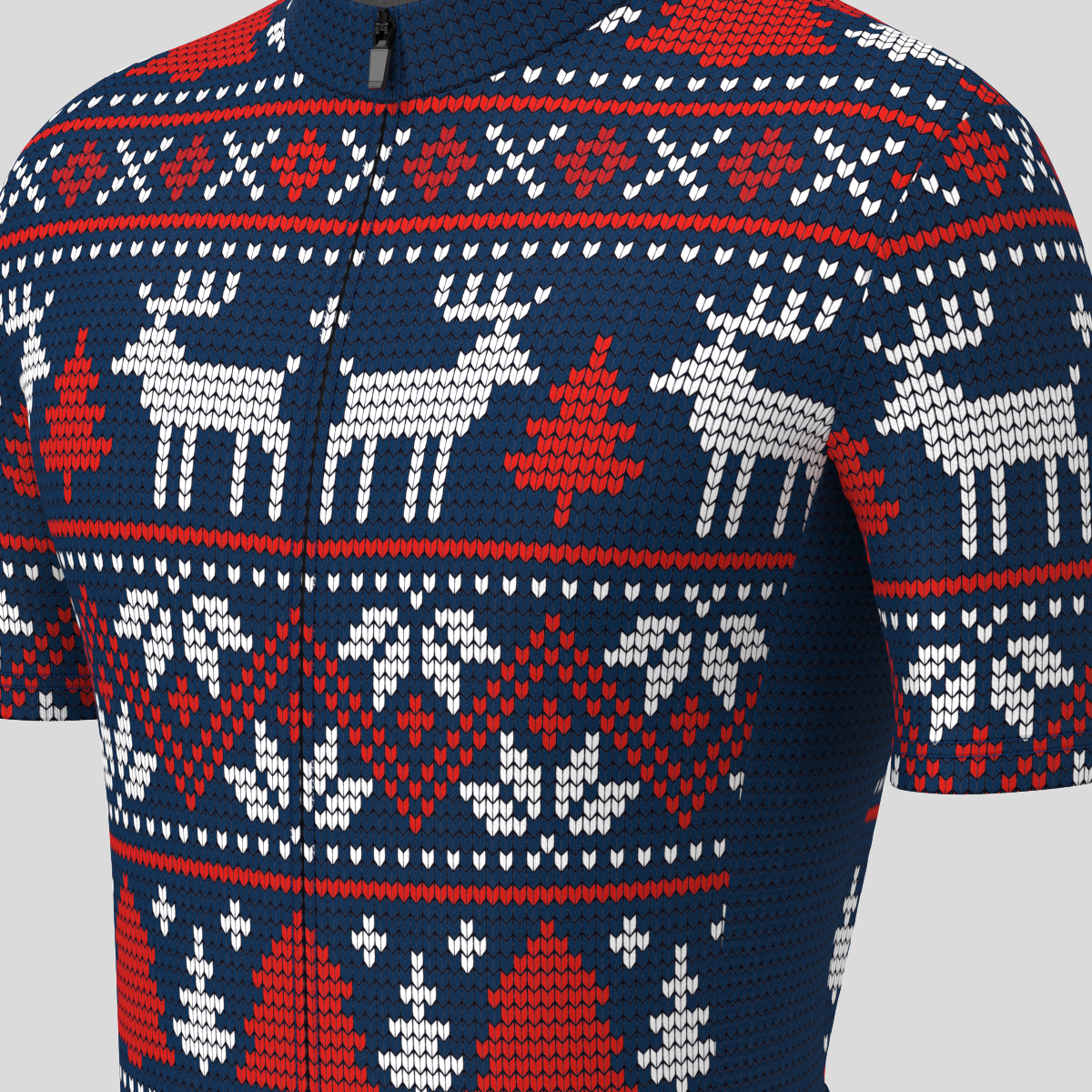 Knitted Christmas Ugly Sweater Men's Cycling Jersey