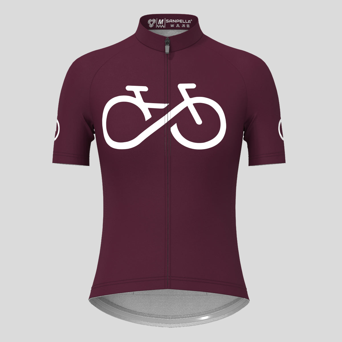 Bike Forever Women's Cycling Jersey - Burgundy
