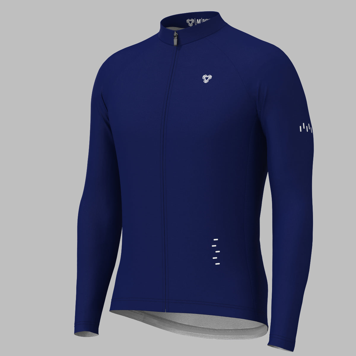 Men's Minimal Solid LS Cycling Jersey - Ink