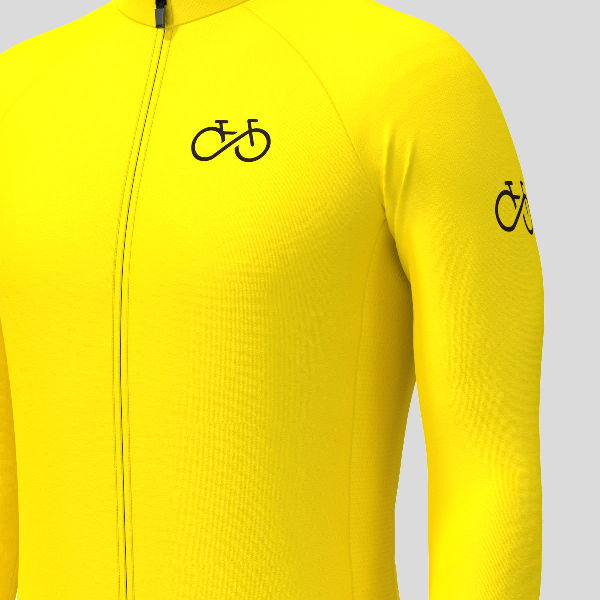 Men's Ride Forever LS Cycling Jersey - Maize