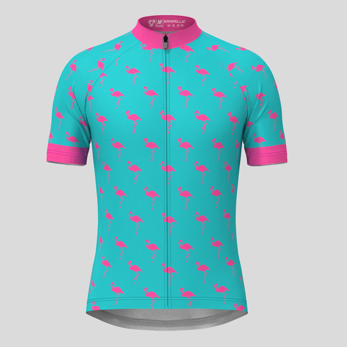 Flamingo Men's Cycling Cycling Jersey - Pink/Blue