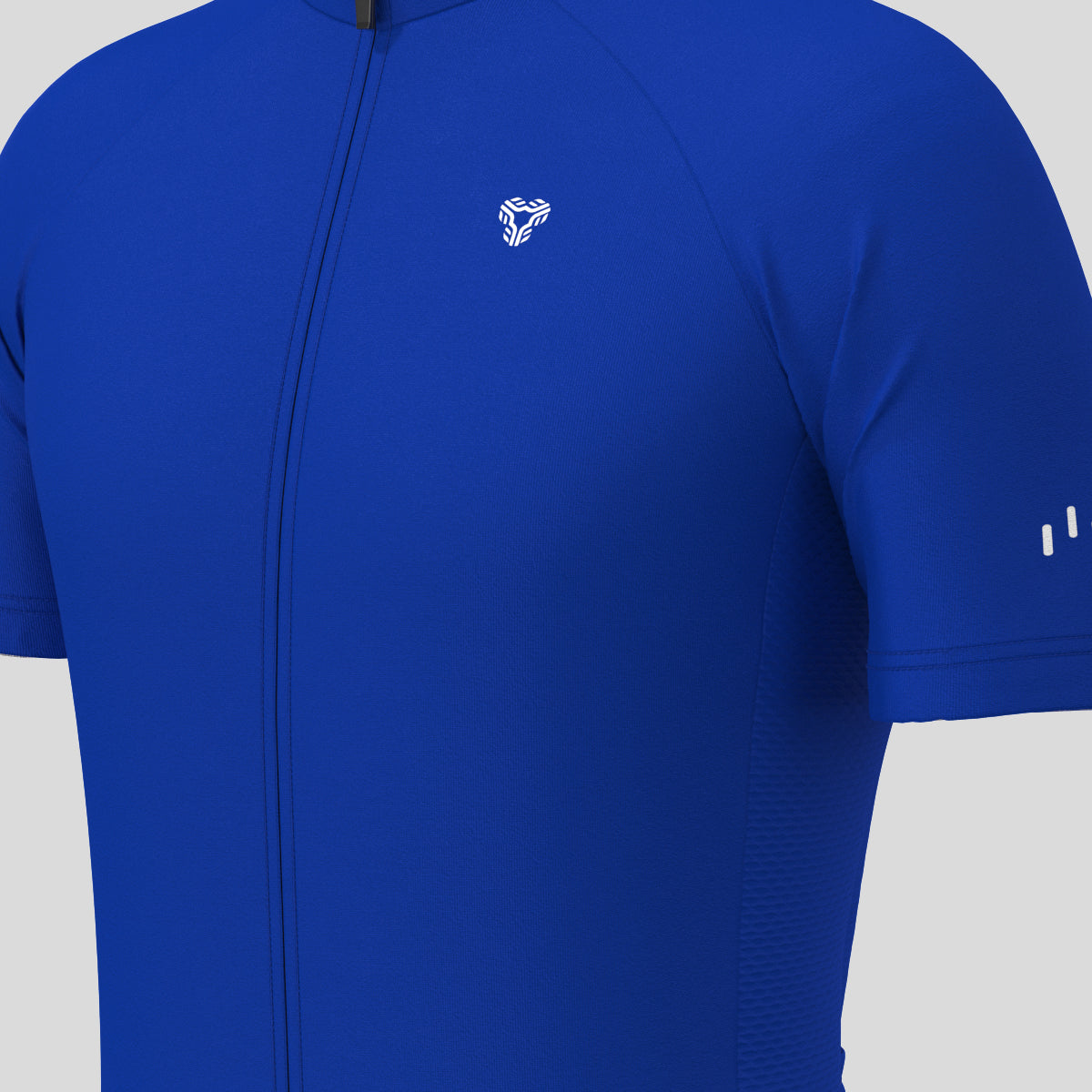 Men's Minimal Solid Cycling Jersey -Racing Blue