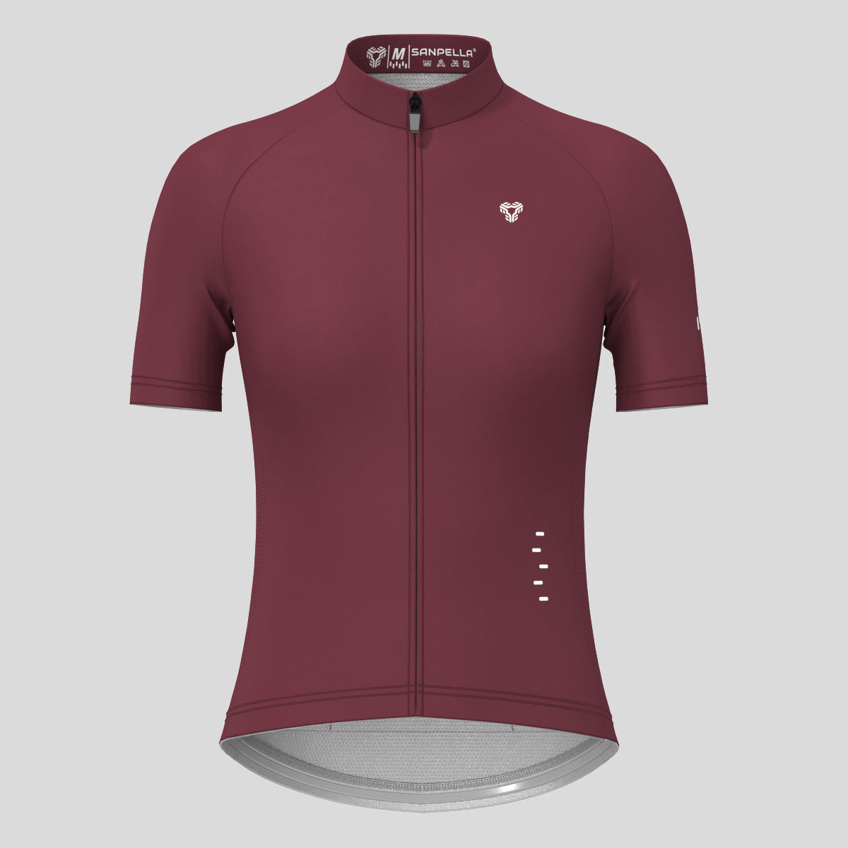 Minimal Solid Women's Cycling Jersey - Plum