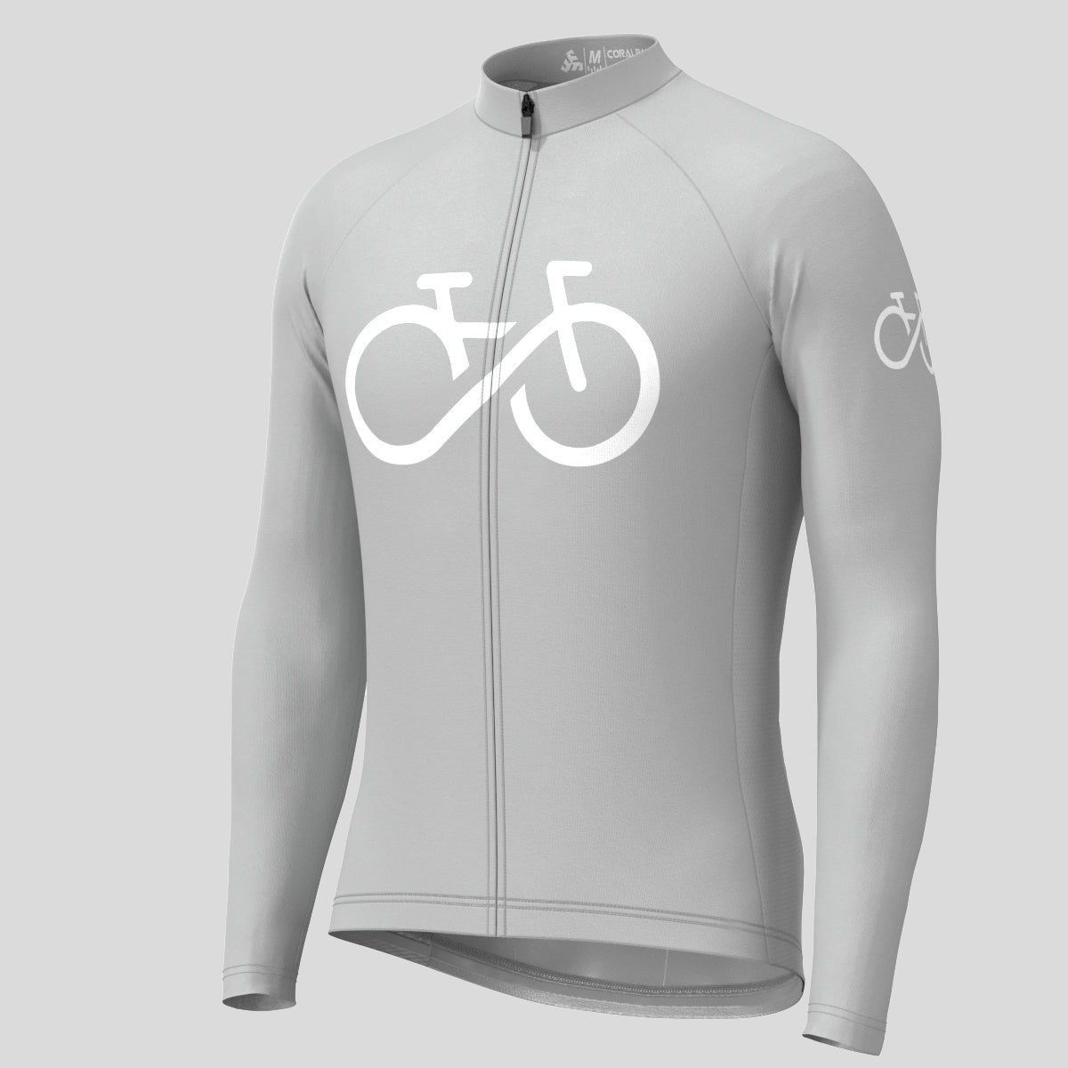 Bike Forever Men's LS Cycling Jersey - Gray