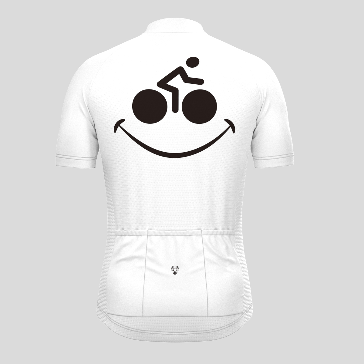 Men's Bike Smile Cycling Jersey - White