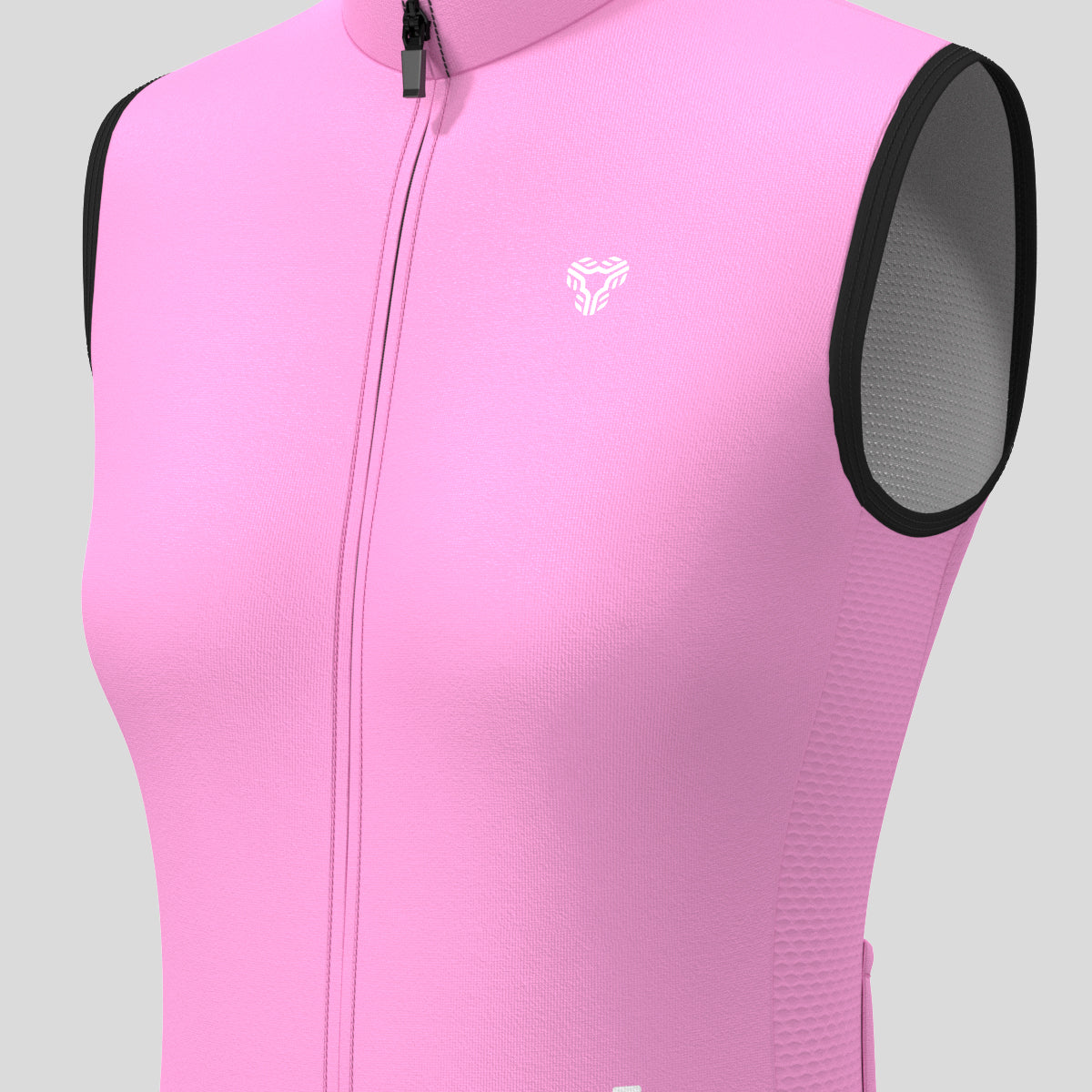 Women's Minimal Solid Sleeveless Cycling Jersey - Neo Pink
