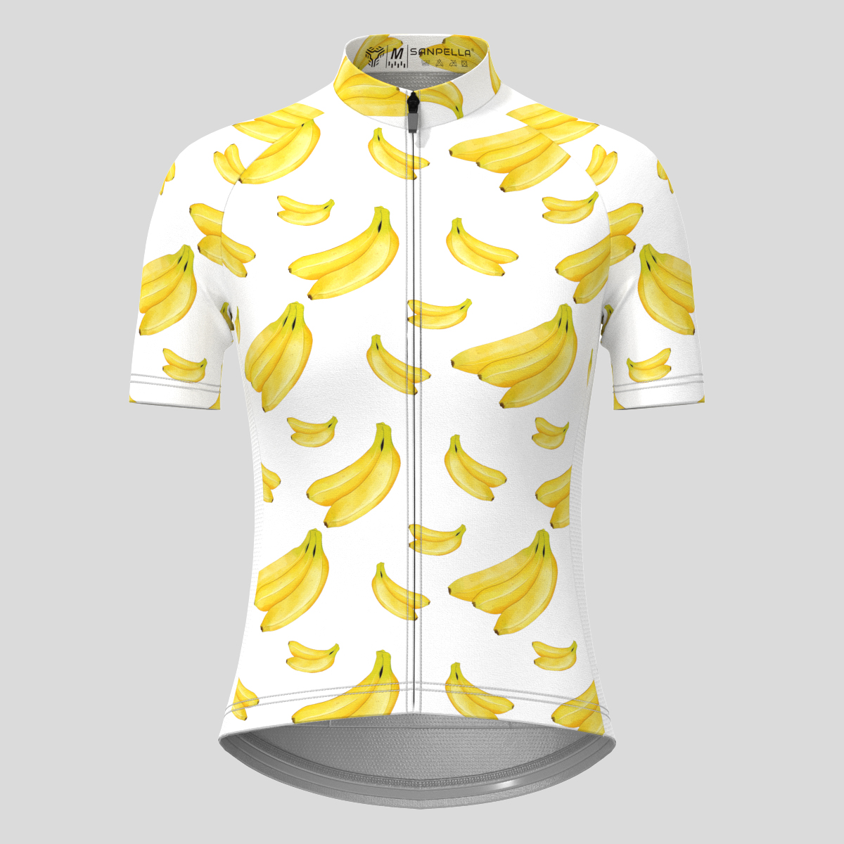 Women's Undress Me Banana Cycling Jersey - White