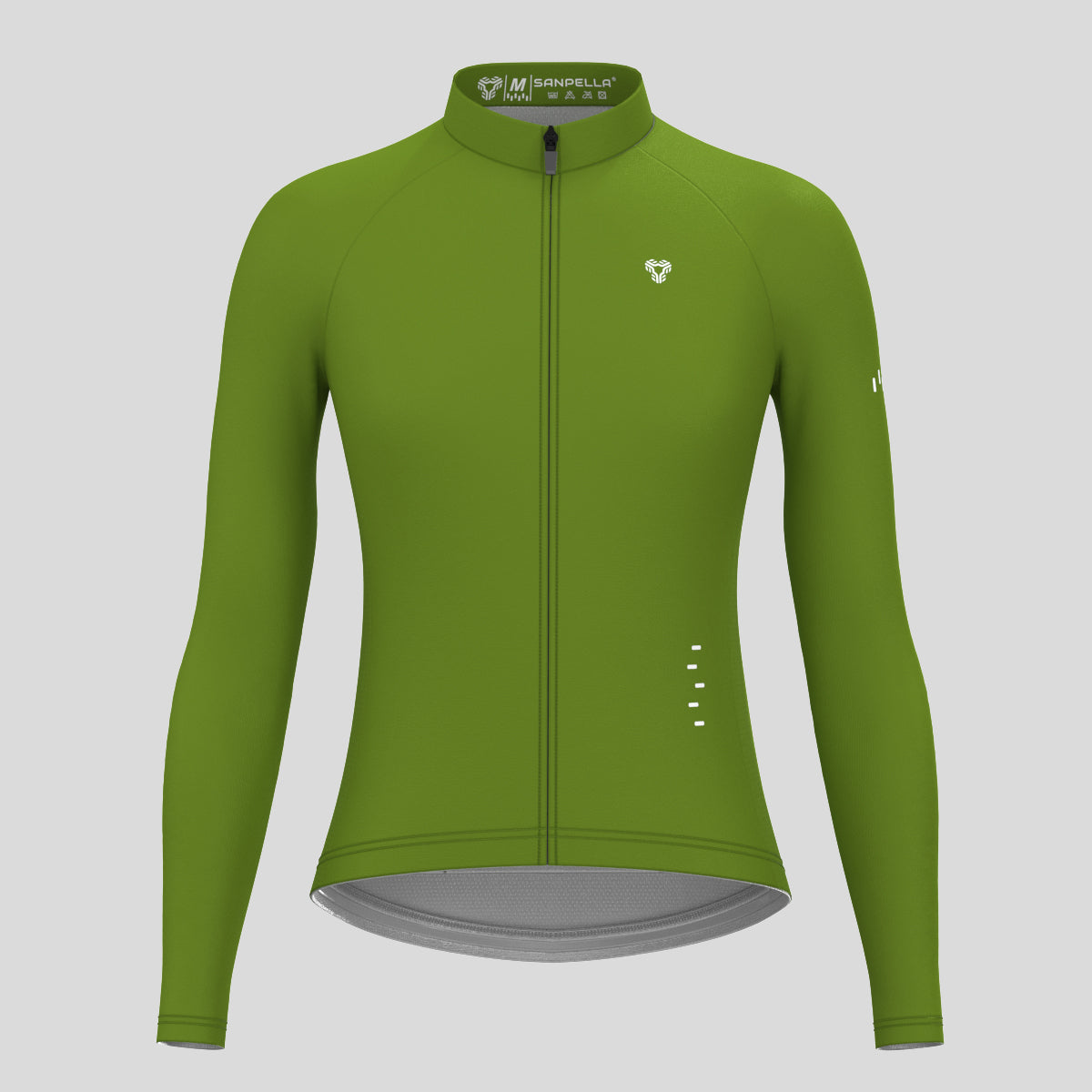 Women's Minimal Solid LS Cycling Jersey - Forest
