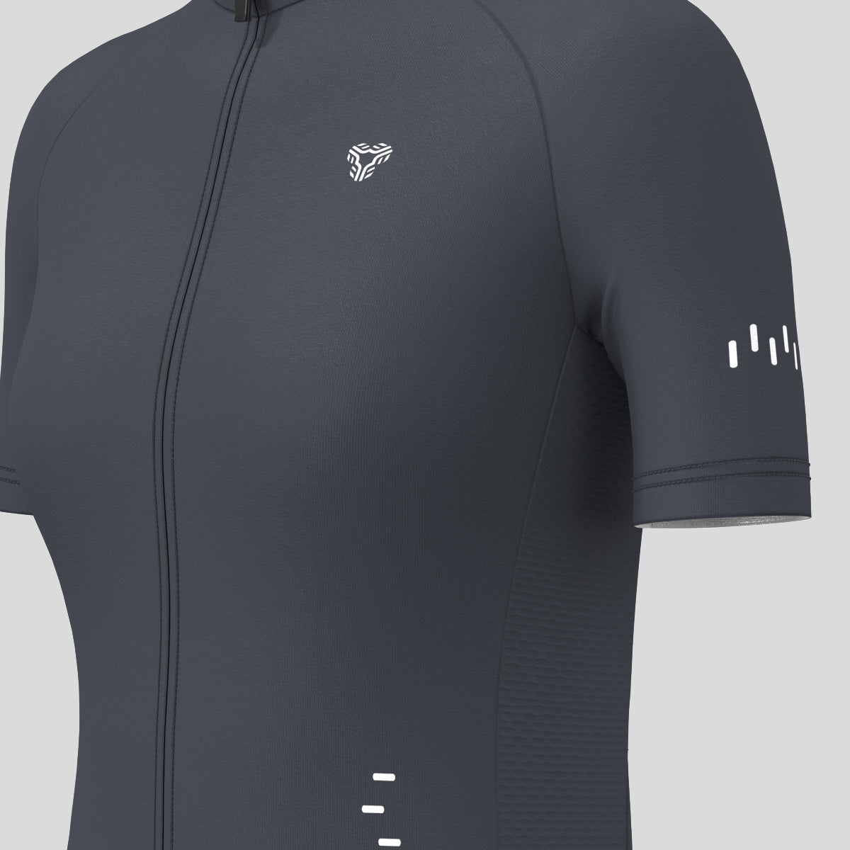 Minimal Solid Women's Cycling Jersey - Graphite