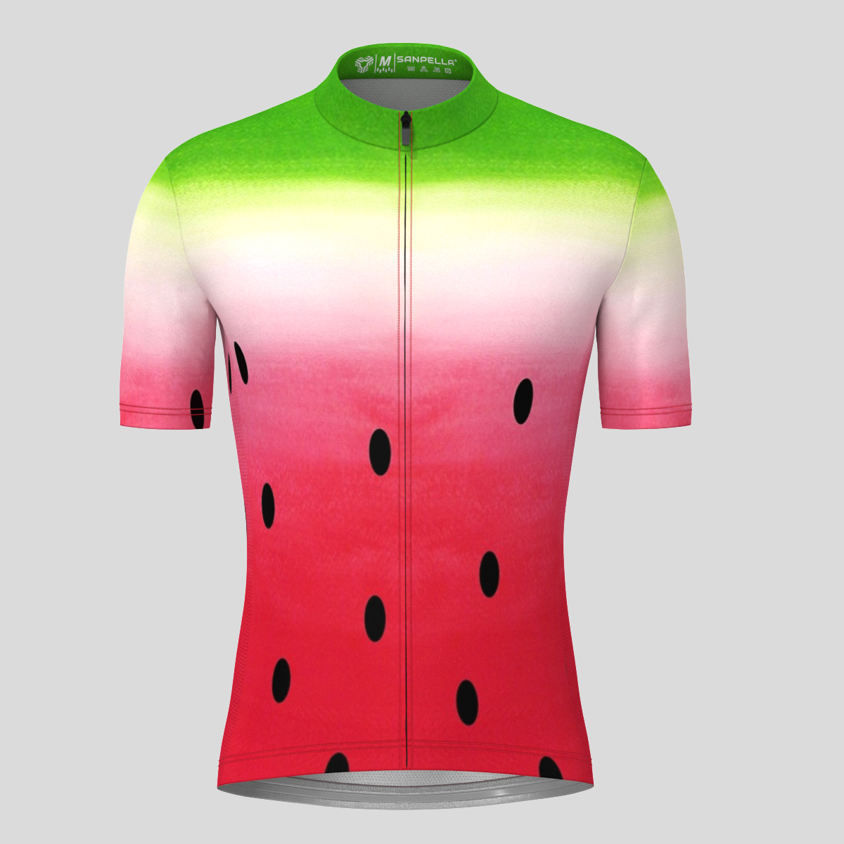 Watermelon Watercolours Print Men's Cycling Jersey