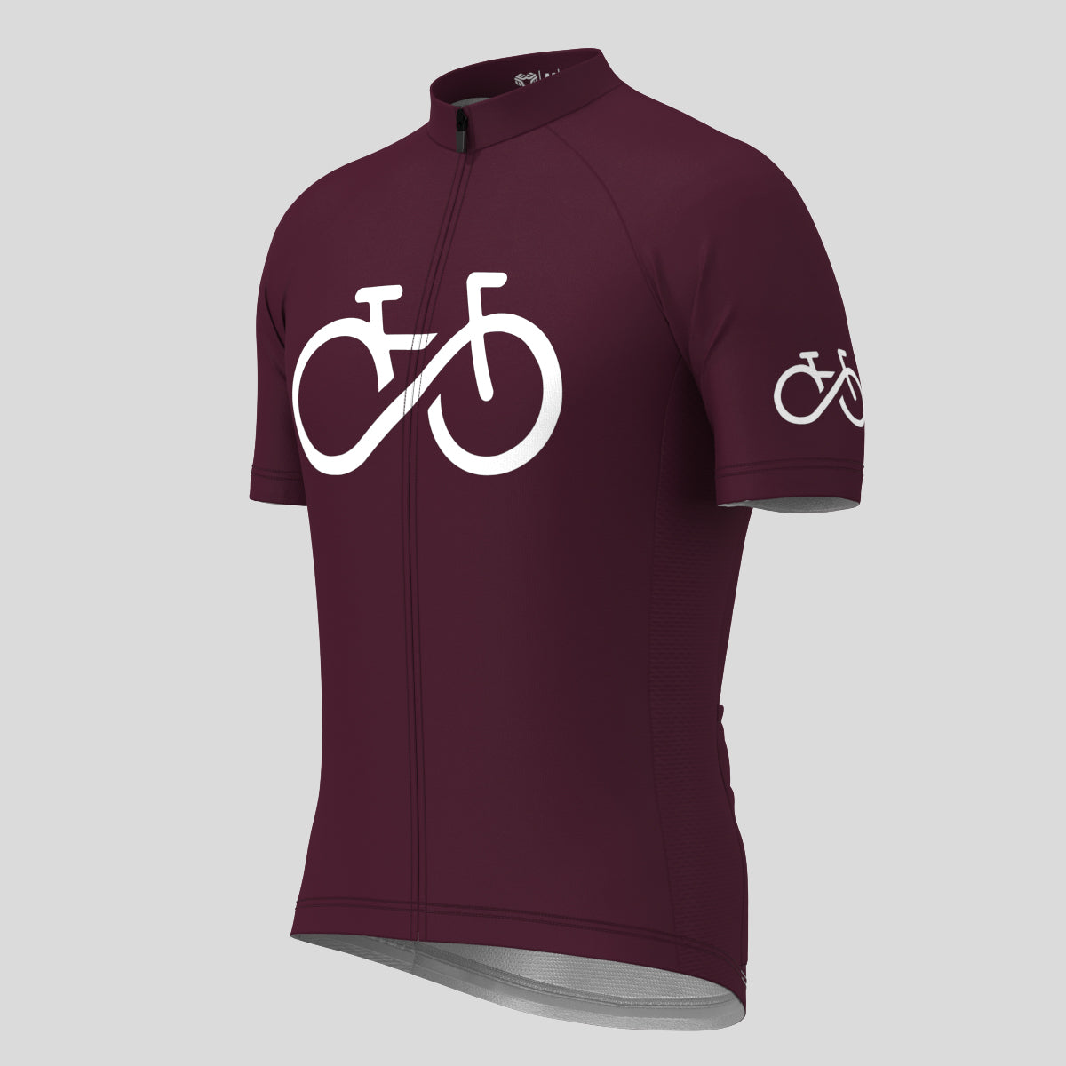 Bike Forever Men's Cycling Jersey - Burgundy