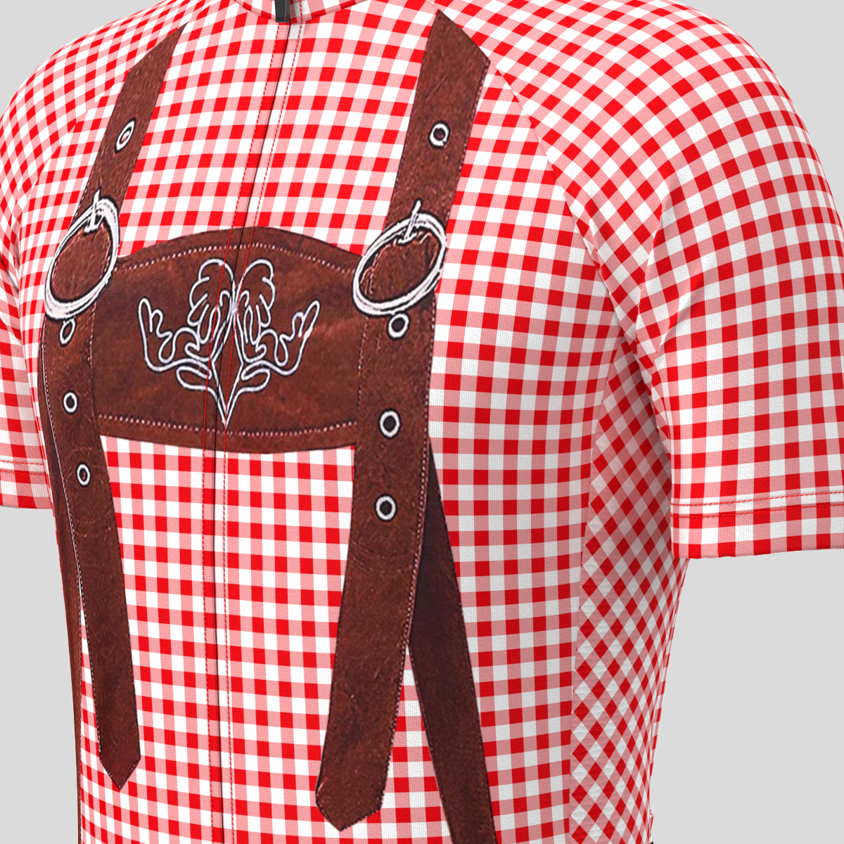 Oktoberfest Costume Men's Cycling Jersey - Red
