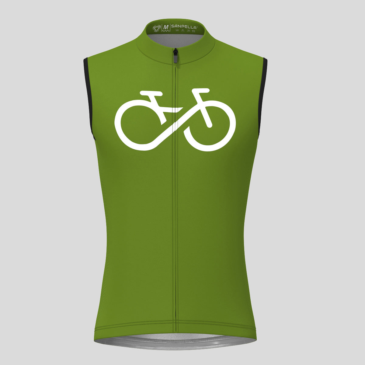 Men's Bike Forever Sleeveless Cycling Jersey - Forest