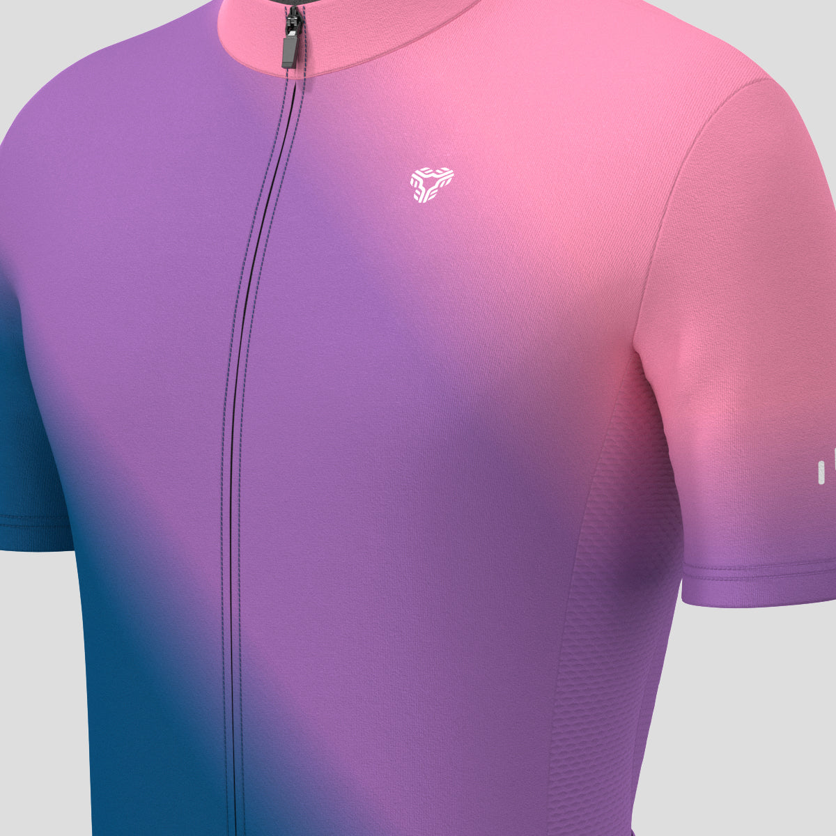 Men's Minimal Fade Cycling Jersey - Purple