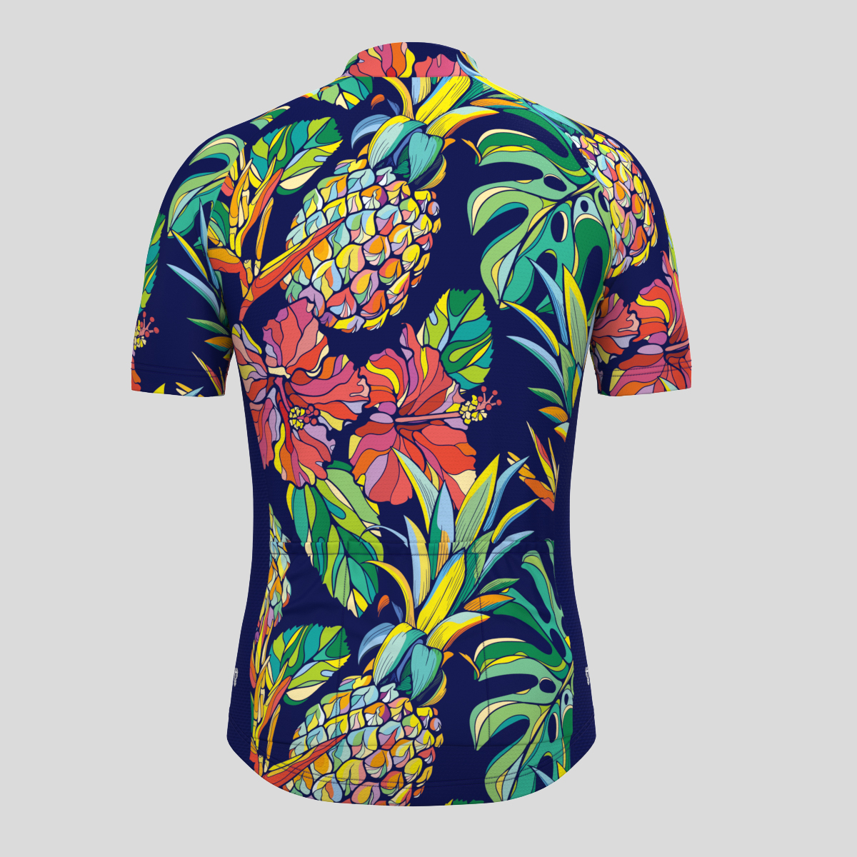 Colorful Tropical Pineapple Men's Cycling Jersey