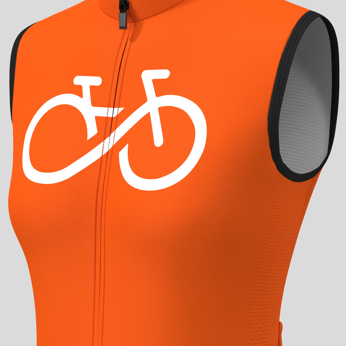 Women's Bike Forever Sleeveless Cycling Jersey - Tangerine