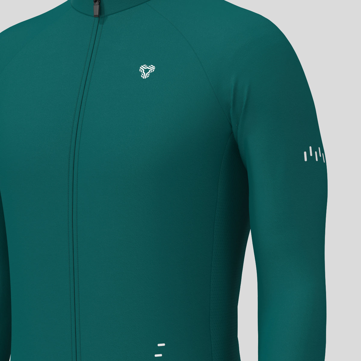 Men's Minimal Solid LS Cycling Jersey - Midnight