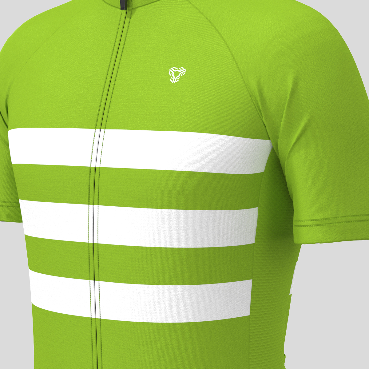 Men's Classic Stripes Cycling Jersey - Wasabi