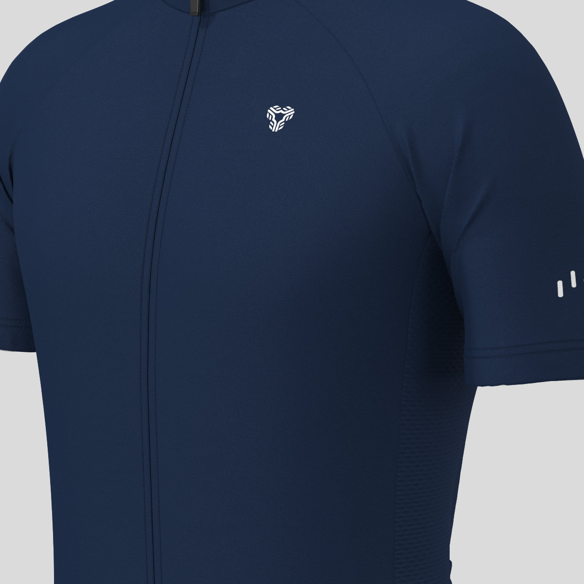 Men's Minimal Solid Cycling Jersey -Navy