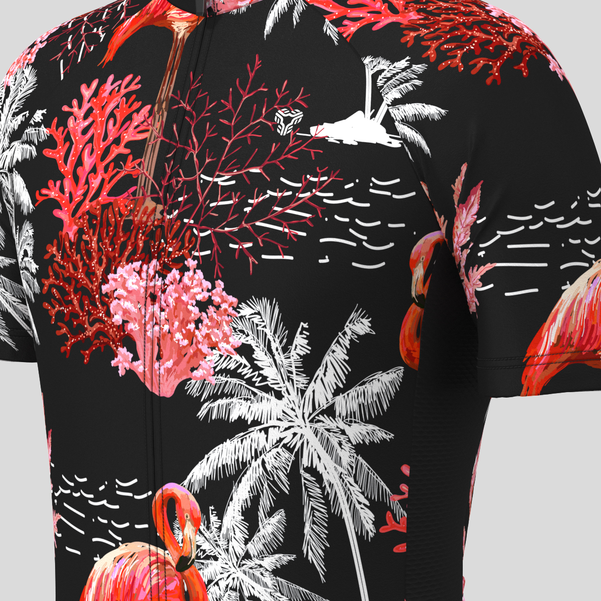 Flamingo Coral Men's Cycling Jersey | Sanpella.cc