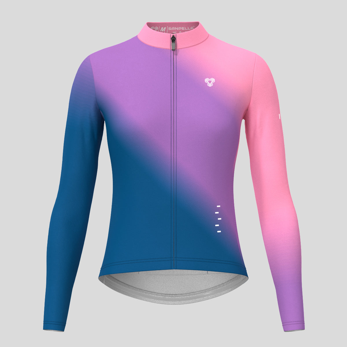 Women's Minimal Fade LS Cycling Jersey - Purple
