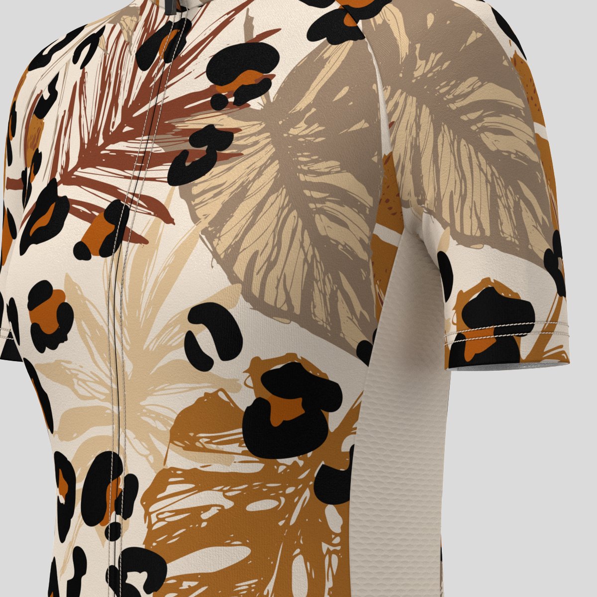 Abstract Tropical Leopard Spots Women's Cycling Jersey