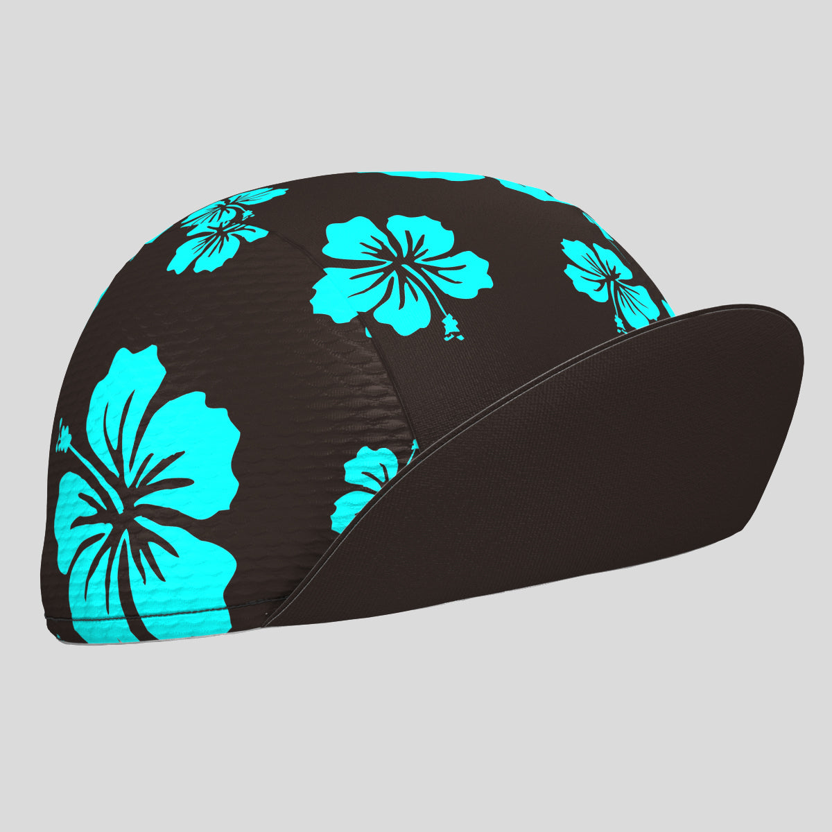 Hawaii Floral Cycling Cap - Blue/Black