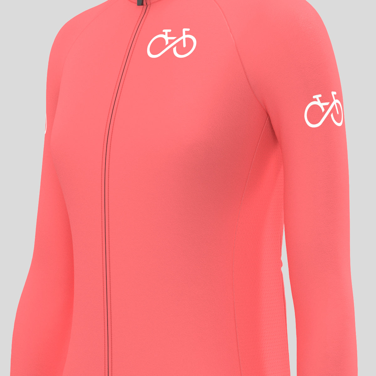 Ride Forever Women's LS Cycling Jersey - Guava