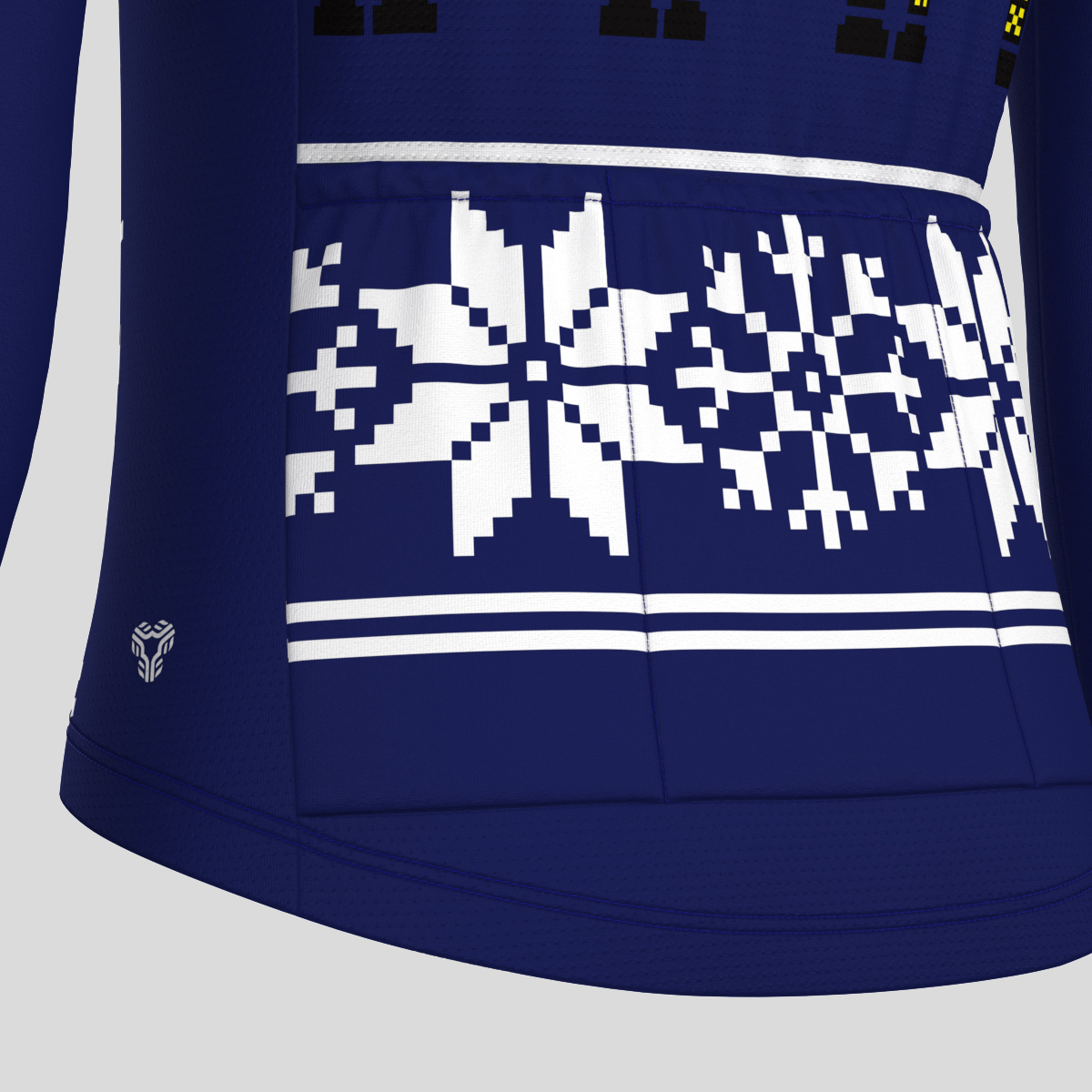 Christmas Sweater Nutcrackers Men's LS Cycling Jersey