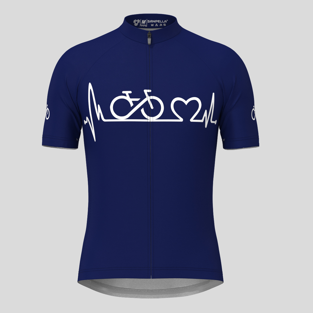 Bike Heartbeat Men's Cycling Jersey - Ink