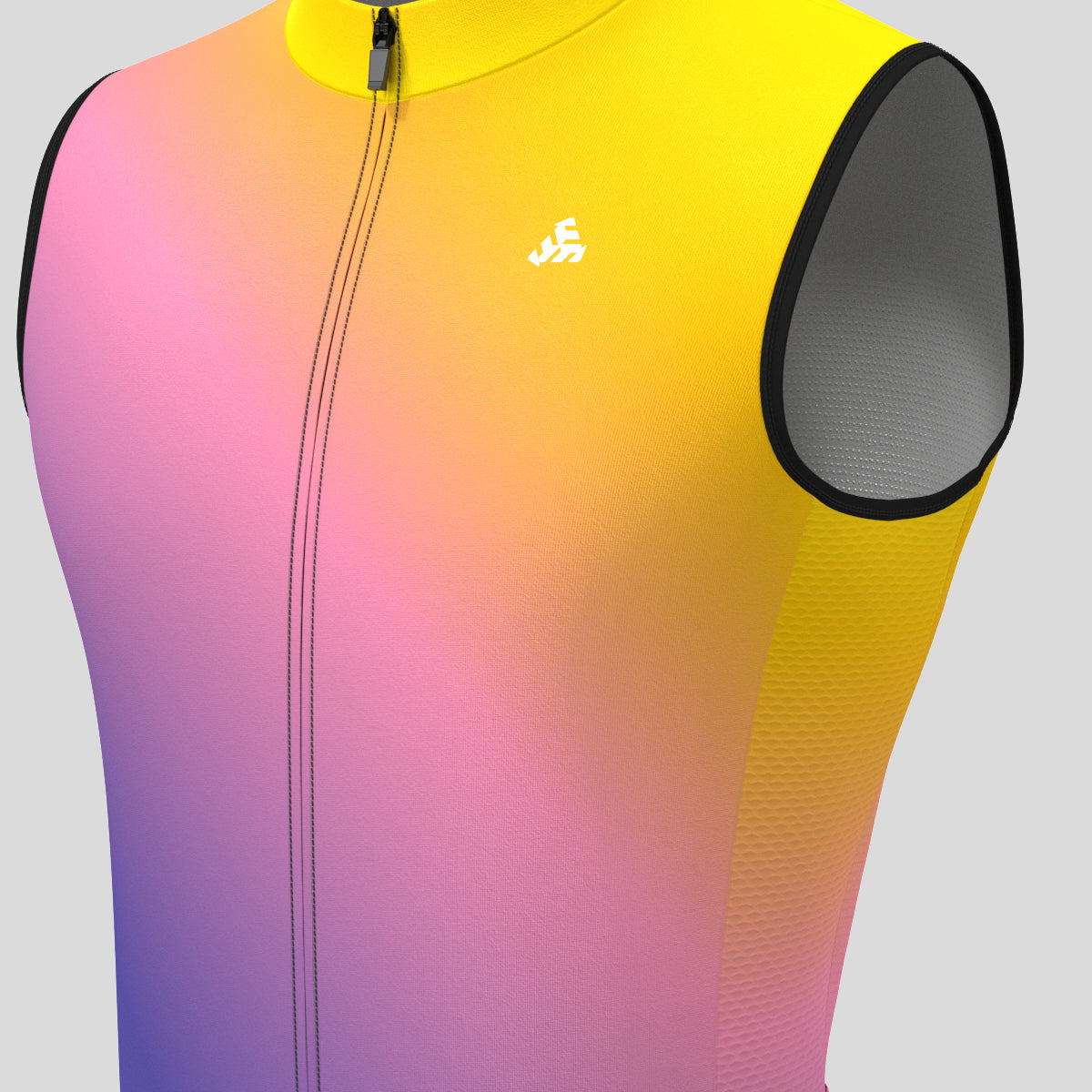 Men's Minimal Fade Sleeveless Cycling Jersey - Orange