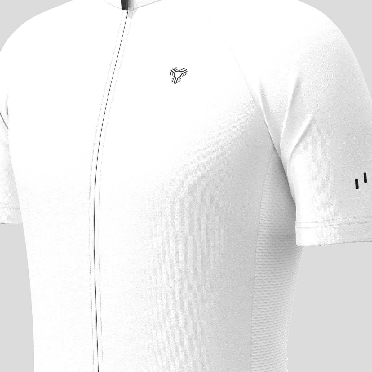 Men's Minimal Solid Cycling Jersey - White
