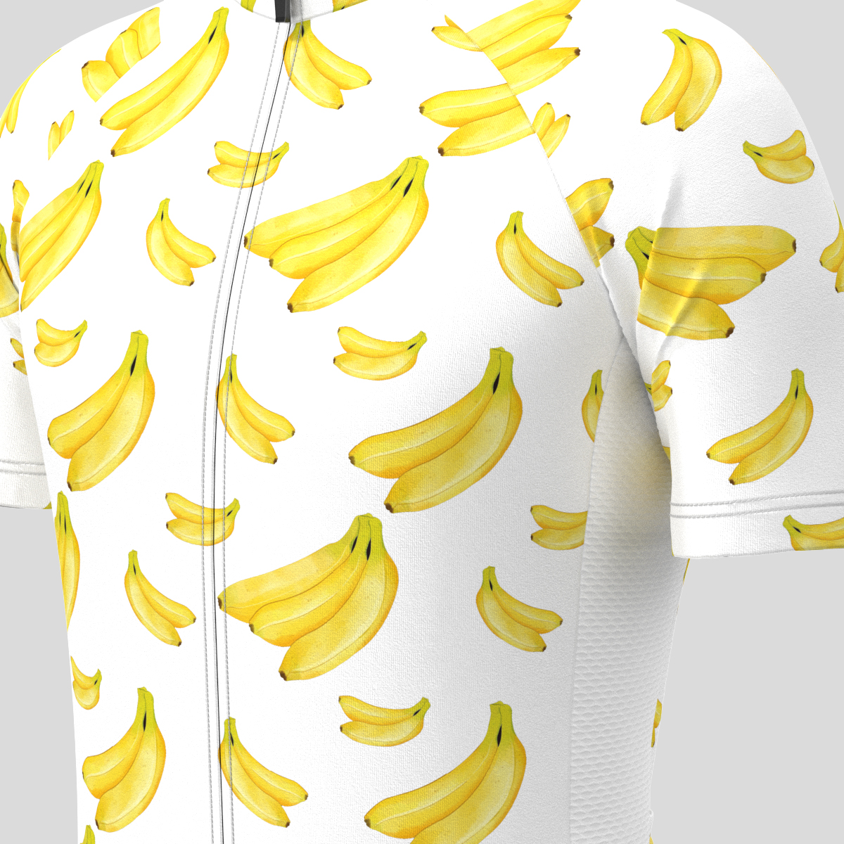 Men's Undress Me Banana Cycling Jersey - White