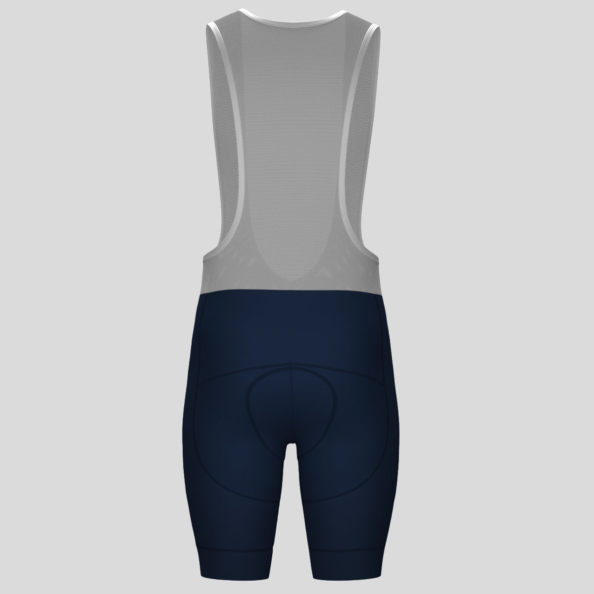 Minimal Solid Men's Bib Shorts - Navy