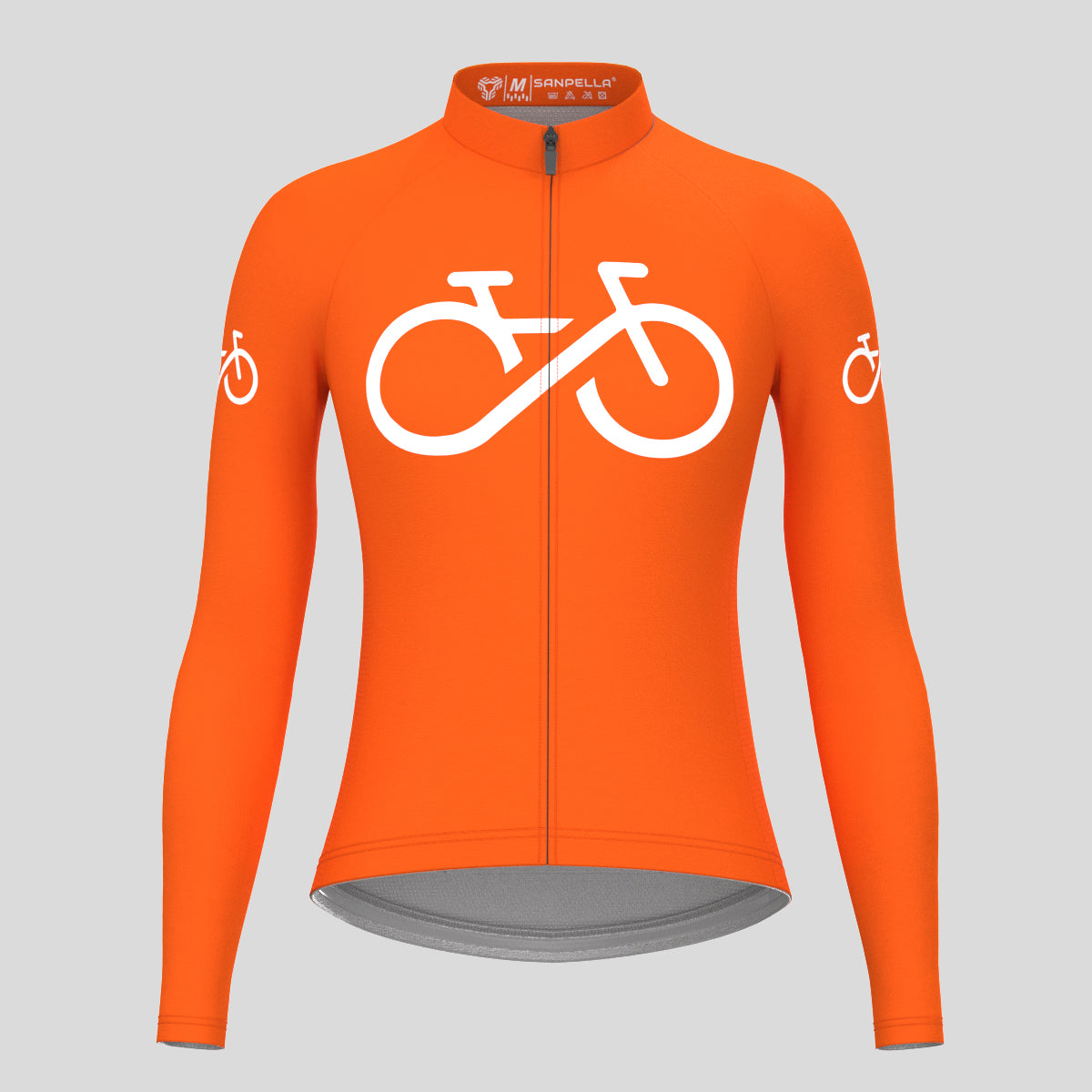 Bike Forever Women's LS Cycling Jersey - Tangerine