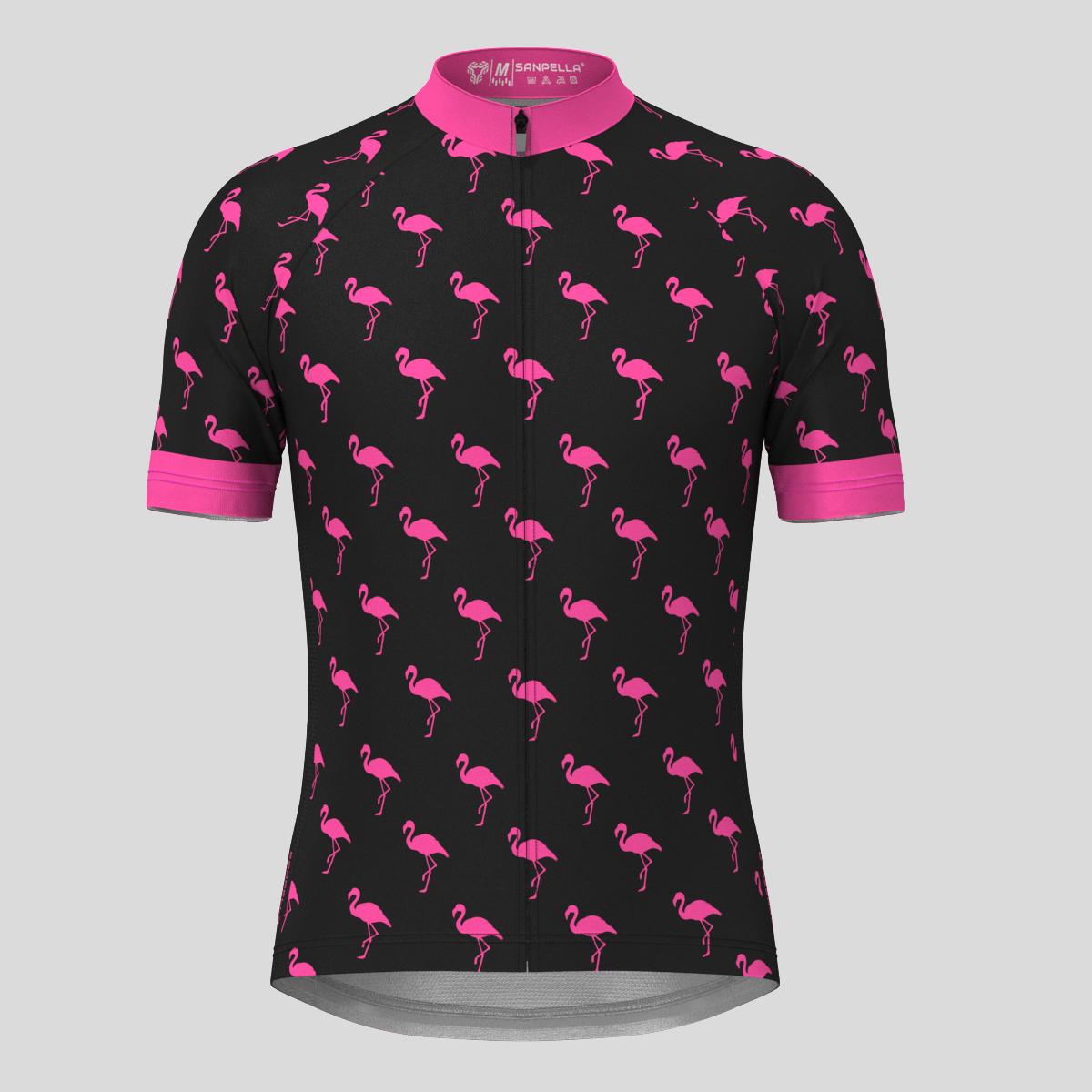 Flamingo Men's Cycling Jersey - Pink/Black