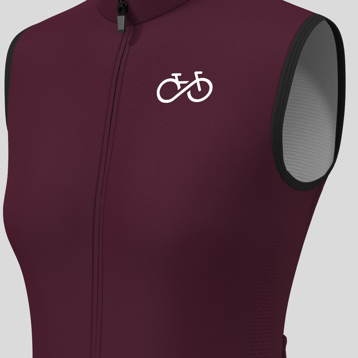 Women's Ride Forever Sleeveless Cycling Jersey - Burgundy